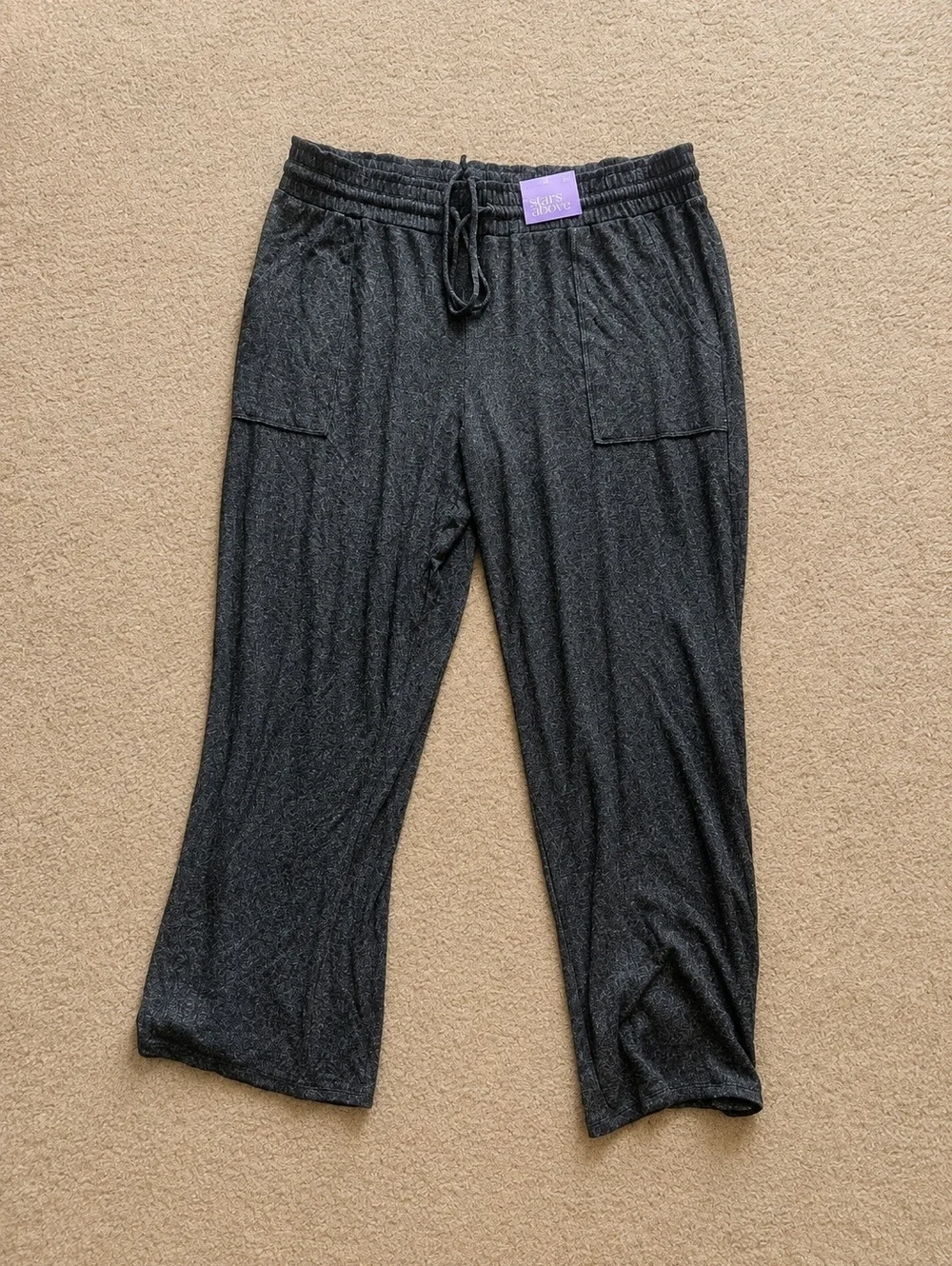 Womens XXL Fall Bundle 4 Pc Boho Denim Stripes Satin Lounge NWT Pajama Pants